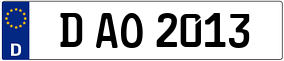 Trailer License Plate